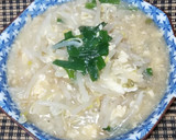 もやしとニラの中華風スープ風作り方7写真