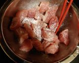カレー用豚肉コロコロ照り煮★作り方1写真
