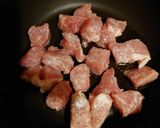 カレー用豚肉コロコロ照り煮★作り方2写真