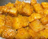 こんにゃくの味噌ニンニク甘辛炒め作り方3写真