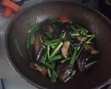 茄子、ニラでピリ辛炒め肉無し！ゆりさん風作り方7写真