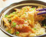 サクッととろ～鶏もも肉と揚げ湯葉の親子丼作り方6写真