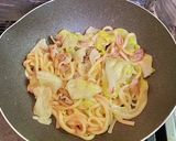 夏にさっぱり・梅肉でレタスの焼きうどん作り方6写真