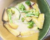 根菜茄子肉無簡単生姜ミルク味温野菜サラダ作り方13写真