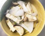 根菜茄子肉無簡単生姜ミルク味温野菜サラダ作り方15写真