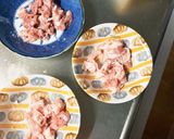 全てレンジもやし入ピリ辛中華甘酢味酢豚作り方3写真