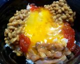 すじこ 塩辛 納豆 乗せ 卵かけご飯SP作り方3写真