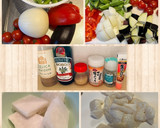 イカと夏野菜のあっさりトマト煮♪作り方1写真