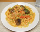 鶏肉と茄子のトマトソースパスタ作り方10写真