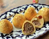 ウズベキスタン♡牛肉のつぼみ形のサモサ作り方17写真