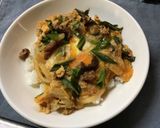 牛コマで酒のあてミニすき焼き〆のミニ牛丼作り方6写真