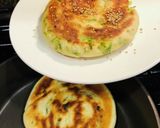 台湾葱油餅　材料少なめ ネギたっぷりパン作り方7写真