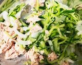 きゅうり消費！夏のさっぱりツナマヨうどん作り方4写真