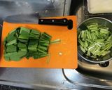 小松菜和風パスタ作り方1写真