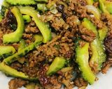 ロコモコ風●ゴーヤーの味噌そぼろ丼作り方3写真