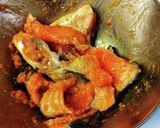 鮭のにんにく味噌漬け。作り方3写真