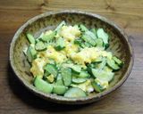 卵と胡瓜のナムル風炒め物作り方6写真