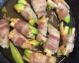 アボカドと油揚げの豚バラ巻きあんかけ作り方5写真