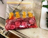 超簡単カラフル大根甘酢漬(紅くるり、紫)作り方3写真