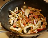 舞茸とベーコンの味噌炒めサンド作り方4写真