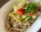 納豆チキンサラダうどん ナンプラー仕立作り方2写真