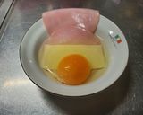 超簡単チーズイン・ハムエッグ/弁当に最適作り方3写真