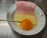超簡単チーズイン・ハムエッグ/弁当に最適作り方4写真