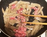 牛肉とエリンギとこんにゃくの甘辛きんぴら作り方5写真