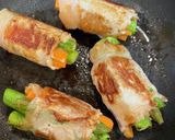 麺つゆでアスパラと人参の肉巻き作り方6写真