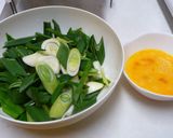 葉玉ねぎと玉子のさっと煮作り方1写真