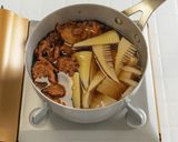 天ぷらとたけのこの煮物作り方3写真