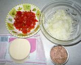 トマトとツナの揚げ餃子♪作り方1写真
