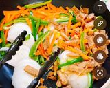 簡単!ヴィーガン☆焼きうどん☆作り方1写真