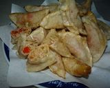トマトとツナの揚げ餃子♪作り方4写真