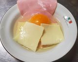 超簡単チーズイン・ハムエッグ/弁当に最適作り方5写真