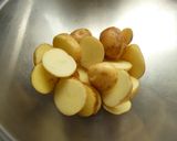 じゃが芋とベーコンのガーリック味噌炒め作り方1写真