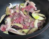 トマトと茄子と牛肉とエリンギのポン酢炒め作り方1写真