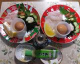 地元産のイサキのお造りにカットミニトマト作り方15写真