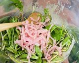 簡単! 水菜とハムのサラダ!作り方3写真