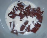 ♪カップケーキ♪ハートのチョコレート作り方4写真