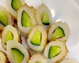 きゅうりとチーズ inちくわ作り方5写真