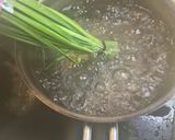 ニラのおひたし卵と山芋とろろの冷静パスタ作り方2写真