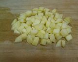 HMで☆抹茶りんご蒸しパン作り方1写真