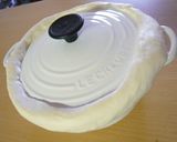 ココット鍋で★ジューシーガーリックチキン作り方5写真