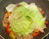 パプリカとレタスの焼きうどん作り方6写真