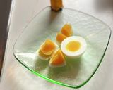 サラダに加える茹で卵は糸で小さく切る作り方2写真