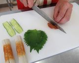 ちくわと胡瓜の梅ロール巻き作り方4写真