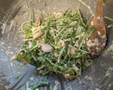 簡単★水菜　サラダ　白和え　包丁なし作り方6写真