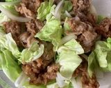 レンジで簡単　春キャベツと新玉で回鍋肉作り方5写真