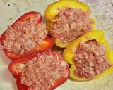 肉詰めパプリカのトマトジュース煮作り方3写真